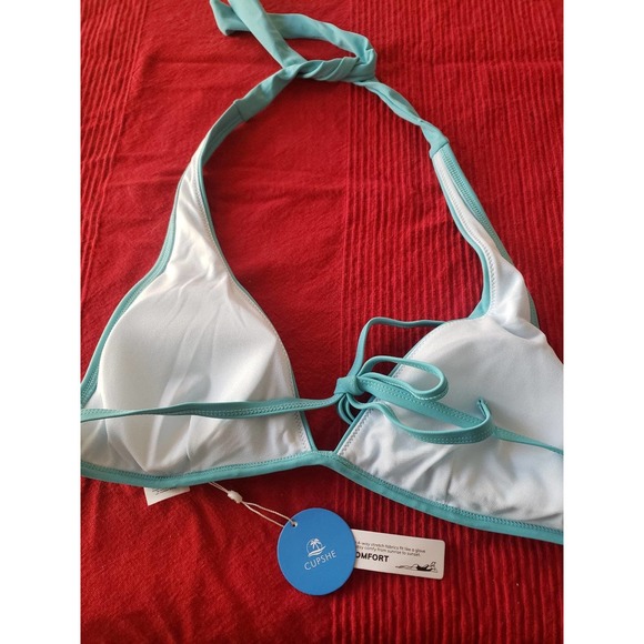 Nwt Shein blue two piece bathing suit - Picture 4 of 4